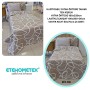ETEHOMETEX Pamuklu Kapitoneli Yatak Örtüsü TAKIMI TEK KİŞİLİK MİX BEJ 8696474232124